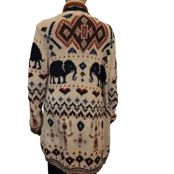 SOLD Calypso St Barth Mella Alpaca Elephant Sweater M - Picture 3 of 12